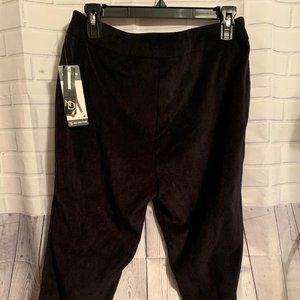 NWT New Directions BLACK Cord Leggings